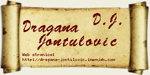 Dragana Jontulović vizit kartica